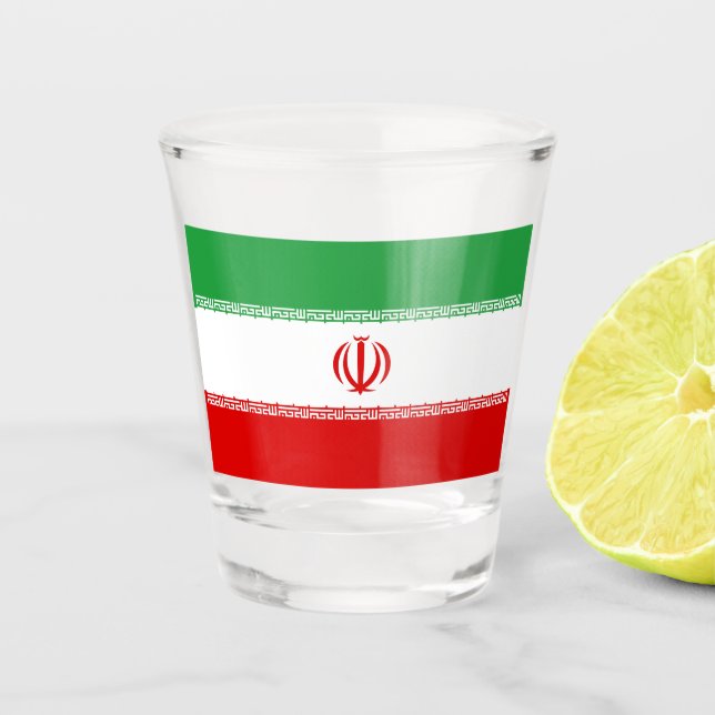 Iranian Flag (Iran) (Persian) Shot Glass (Front)
