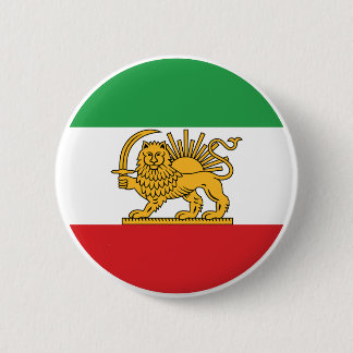 Iranian Lion and Sun Historic Flag Emblem 6 Cm Round Badge