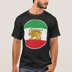 Iranian Lion and Sun Historic Flag Emblem T-Shirt