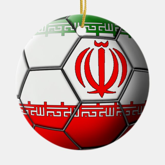Iranian Soccer Ornament (Front)