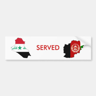 Iraq & Afghanistan Veteran Bumper Sticker