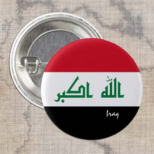 Iraq button, patriotic Iraq Flag fashion 3 Cm Round Badge