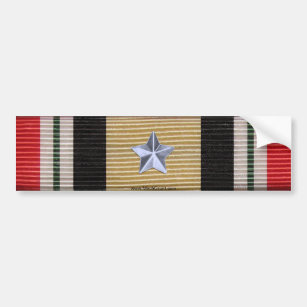 Iraq Campaign Medal Ribbon Bumper Sticker