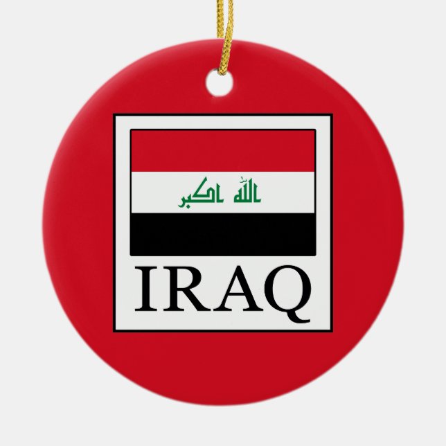Iraq Ceramic Tree Decoration (Front)