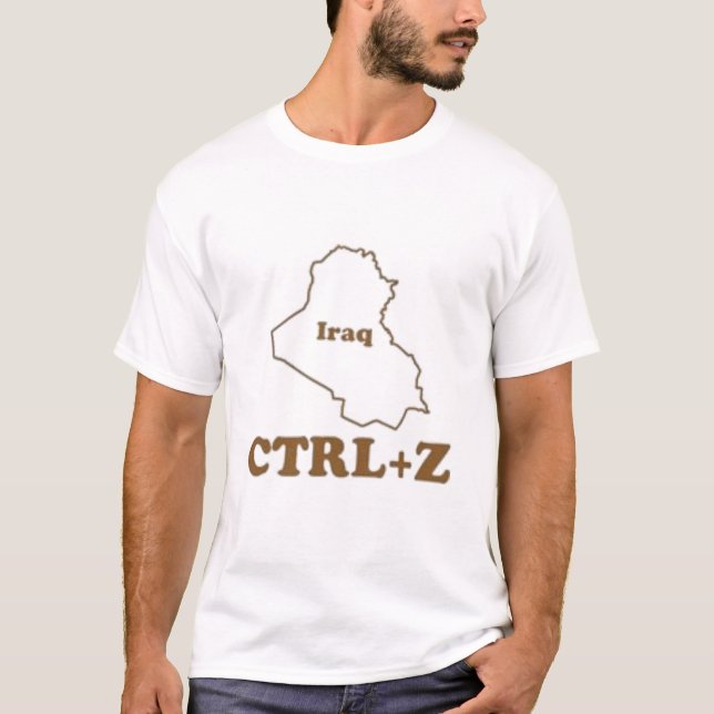 Iraq - Control Z (UNDO) T-Shirt (Front)