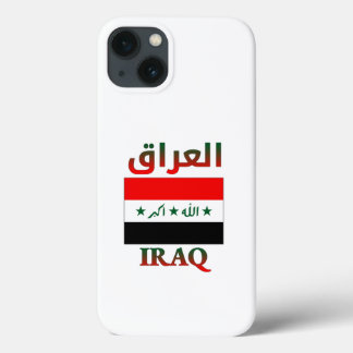 Iraq Flag العراق Arabic & English WordArt iPhone 13 Case