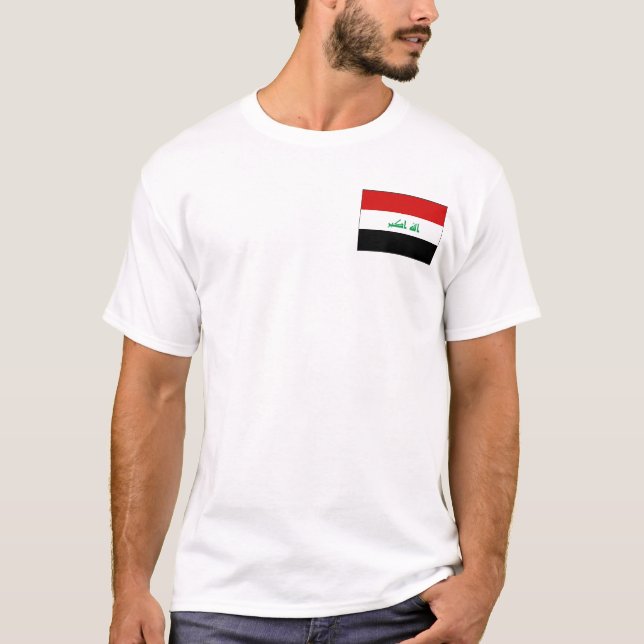 Iraq Flag and Map T-Shirt (Front)