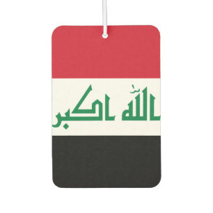 Iraq Flag Car Air Freshener
