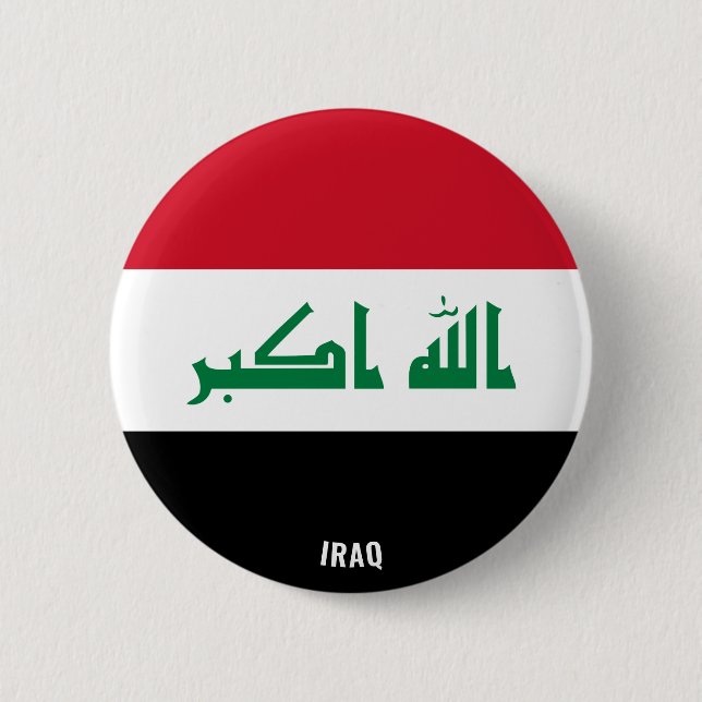 Iraq Flag Charming Patriotic 6 Cm Round Badge (Front)