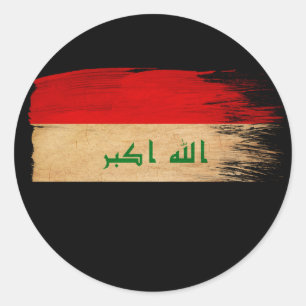 Iraq Flag Classic Round Sticker