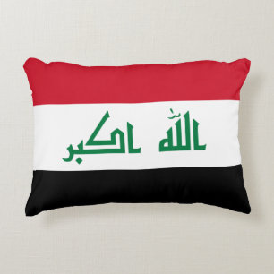 Iraq Flag Decorative Cushion