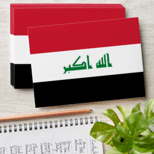 Iraq flag envelope
