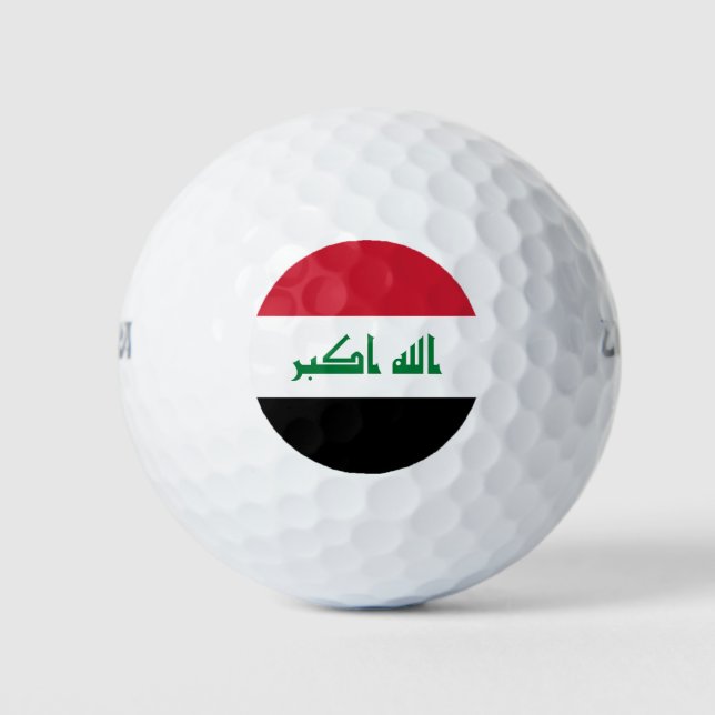 Iraq flag golf balls (Front)