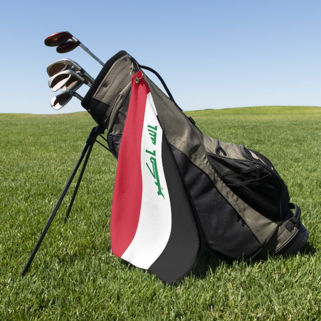 Iraq flag golf towel (Green)