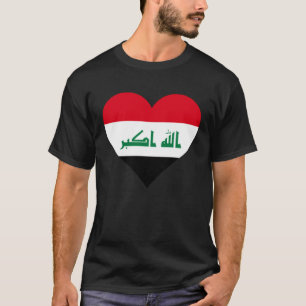 Iraq Flag Heart Iraq Gifts Love Iraq T-Shirt