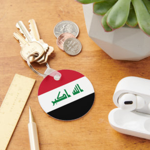 Iraq flag key ring