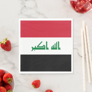 Iraq flag napkin