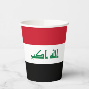 Iraq Flag Paper Cups