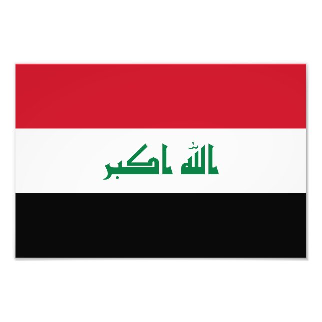 Iraq Flag Photo Print (Front)