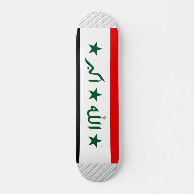 Iraq Flag Skateboard (Front)