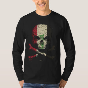 Iraq Flag Skull Crossbones T-Shirt