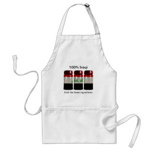 Iraq Flag Spice Jars Apron