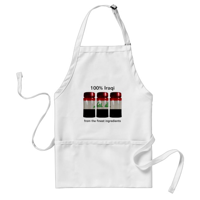 Iraq Flag Spice Jars Apron (Front)