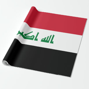Iraq flag wrapping paper