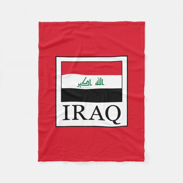 Iraq Fleece Blanket (Front)