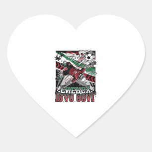 Iraq Goal Energy Skeleton Striker Nations Bold Soc Heart Sticker
