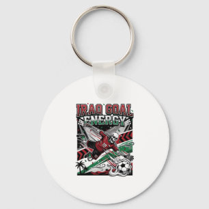Iraq Goal Energy Skeleton Striker Nations Bold Soc Key Ring