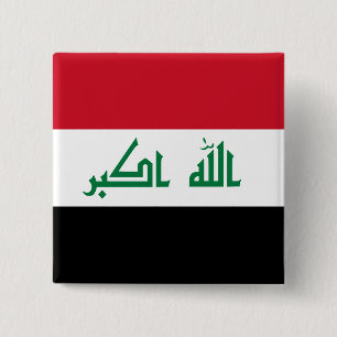 Iraq (Iraqi) Flag 15 Cm Square Badge