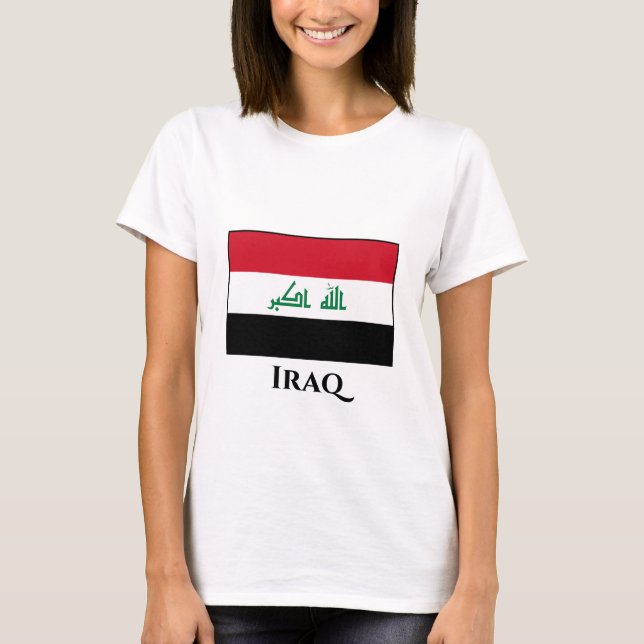 Iraq (Iraqi) Flag T-Shirt (Front)