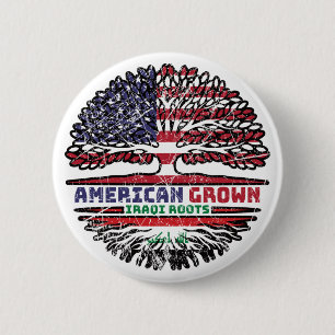 Iraq Iraqi US American USA United States Tree 6 Cm Round Badge