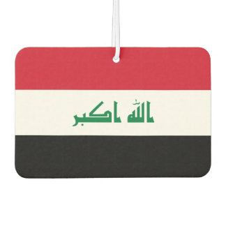 Iraq National World Flag Car Air Freshener