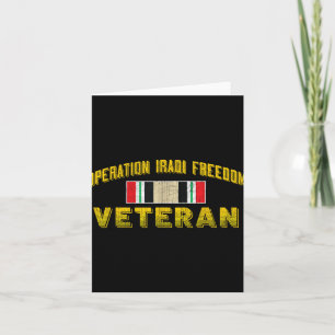 Iraq Operation Iraqi Freedom Veteran Day Gifts - B Card