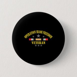 Iraq Operation Iraqi Freedom Veteran Day Gifts Men 6 Cm Round Badge