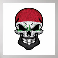 Iraq Smiling Skull Flag