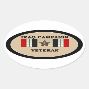 Iraq Veteran 1 ICS Oval Sticker