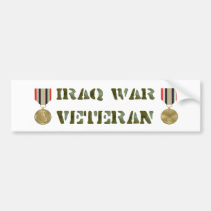 Iraq War Vet Bumper Sticker