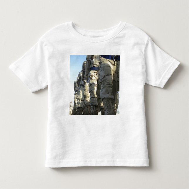 Iraqi air force recruits march toddler T-Shirt (Front)