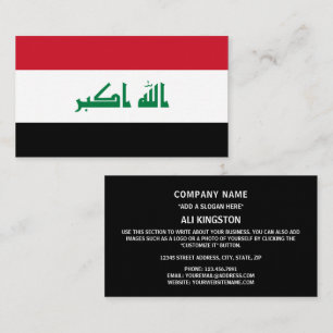 Iraqi Flag, Flag of Iraq Business Card