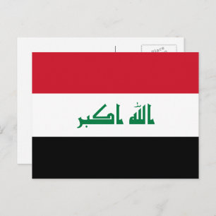 Iraqi Flag, Flag of Iraq Postcard