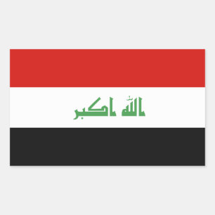 Iraqi Flag Rectangular Sticker