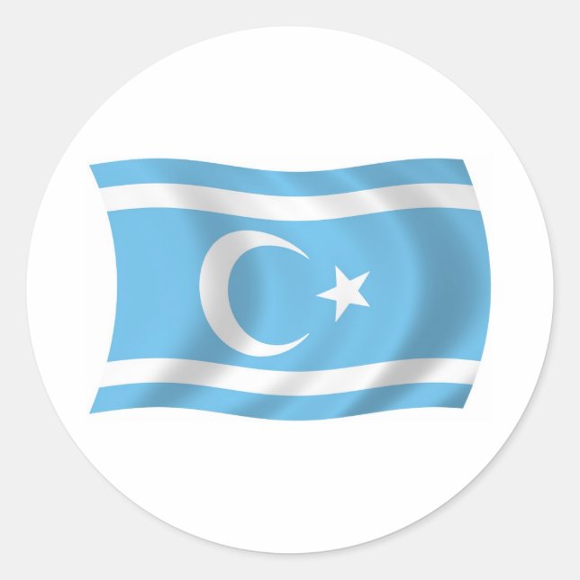 Iraqi Turkmen Flag Sticker (Front)