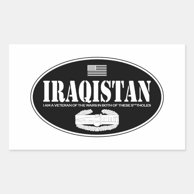 Iraqistan CAB Rectangular Sticker (Front)