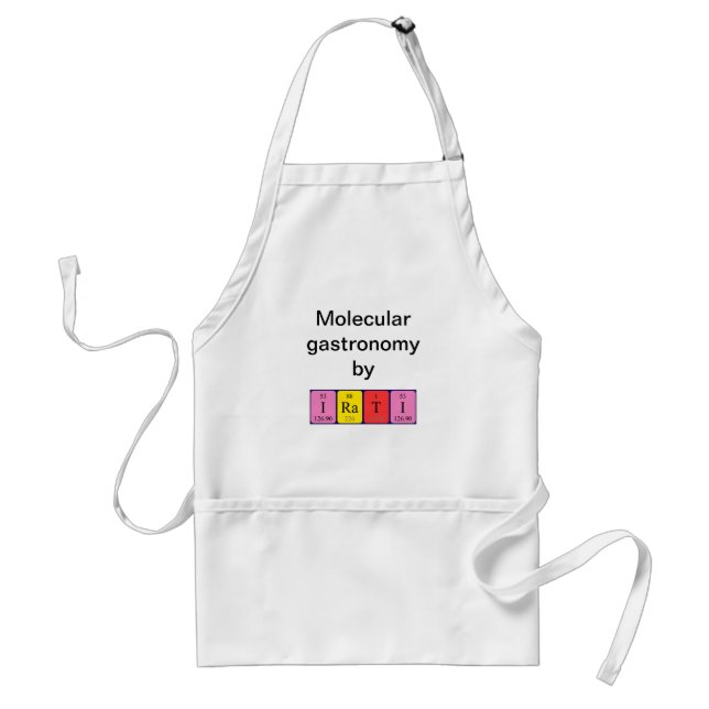 Irati periodic table name apron (Front)