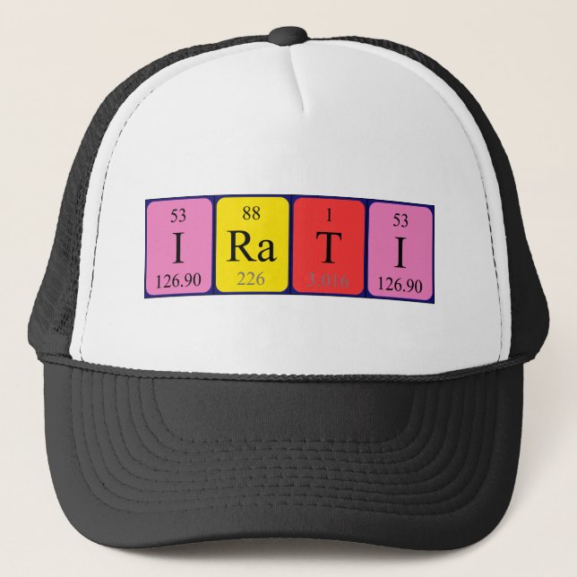 Irati periodic table name hat (Front)