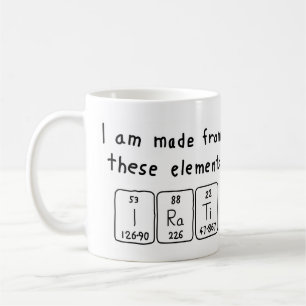 Irati periodic table name mug