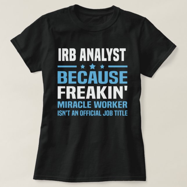 IRB Analyst T-Shirt (Design Front)